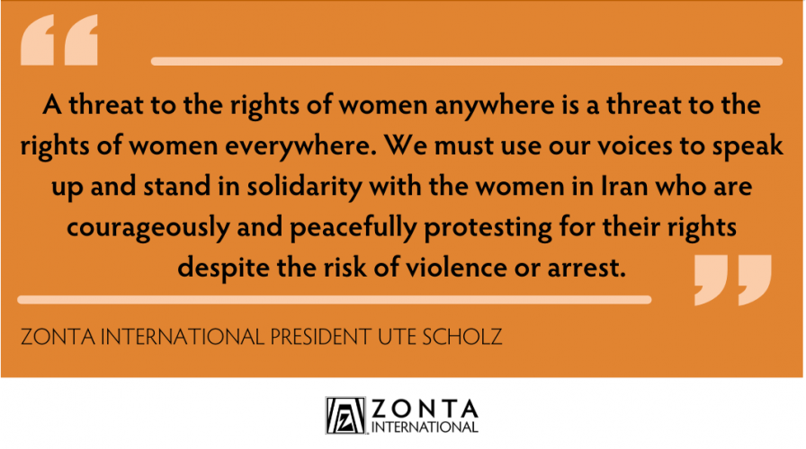 (c) Zonta International - statement Ute Scholz (Zonta International president 2022-2024)